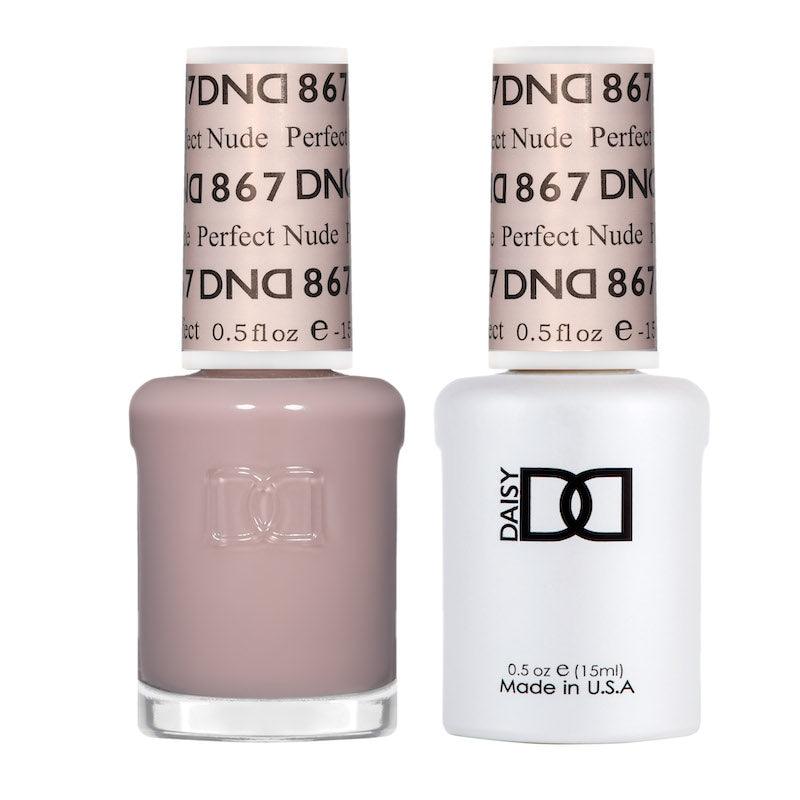 DND Gel Polish & Matching Nail Lacquer #867 Perfect Nude