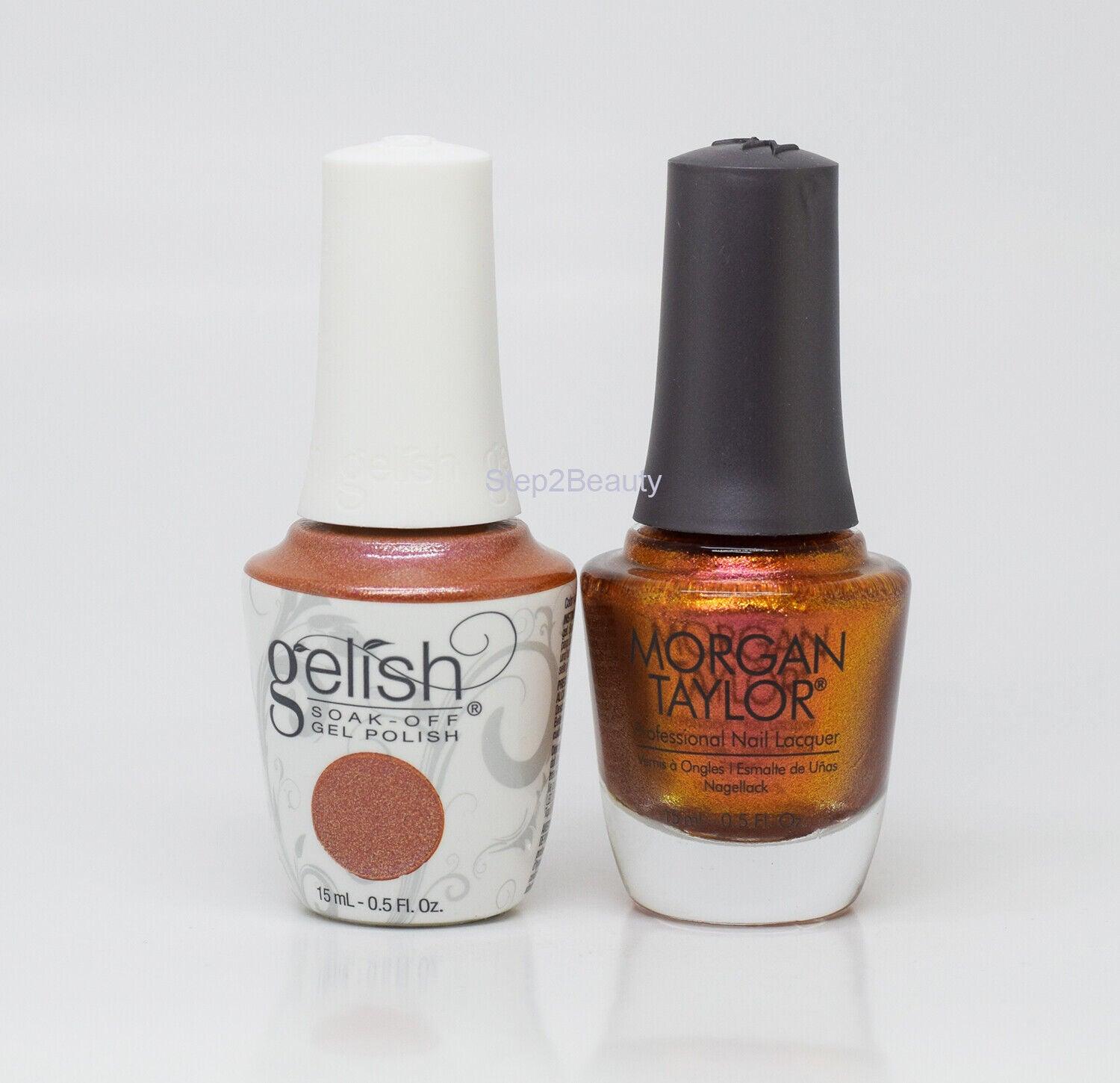 Gelish DUO Soak Off Gel Polish + Morgan Taylor Nail Lacquer -#875 Sunrise In The