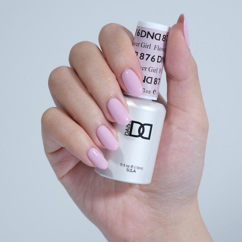 DND Gel Polish & Matching Nail Lacquer #876 Flower Girl