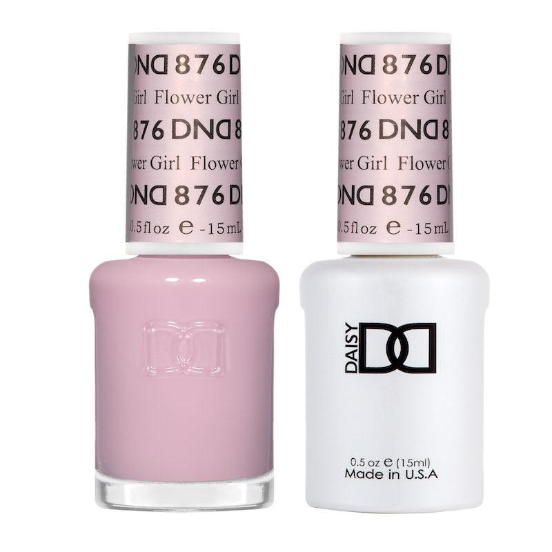 DND Gel Polish & Matching Nail Lacquer #876 Flower Girl