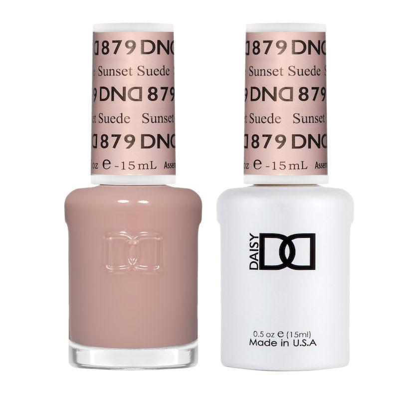 DND Gel Polish & Matching Nail Lacquer #879 Sunset Suede