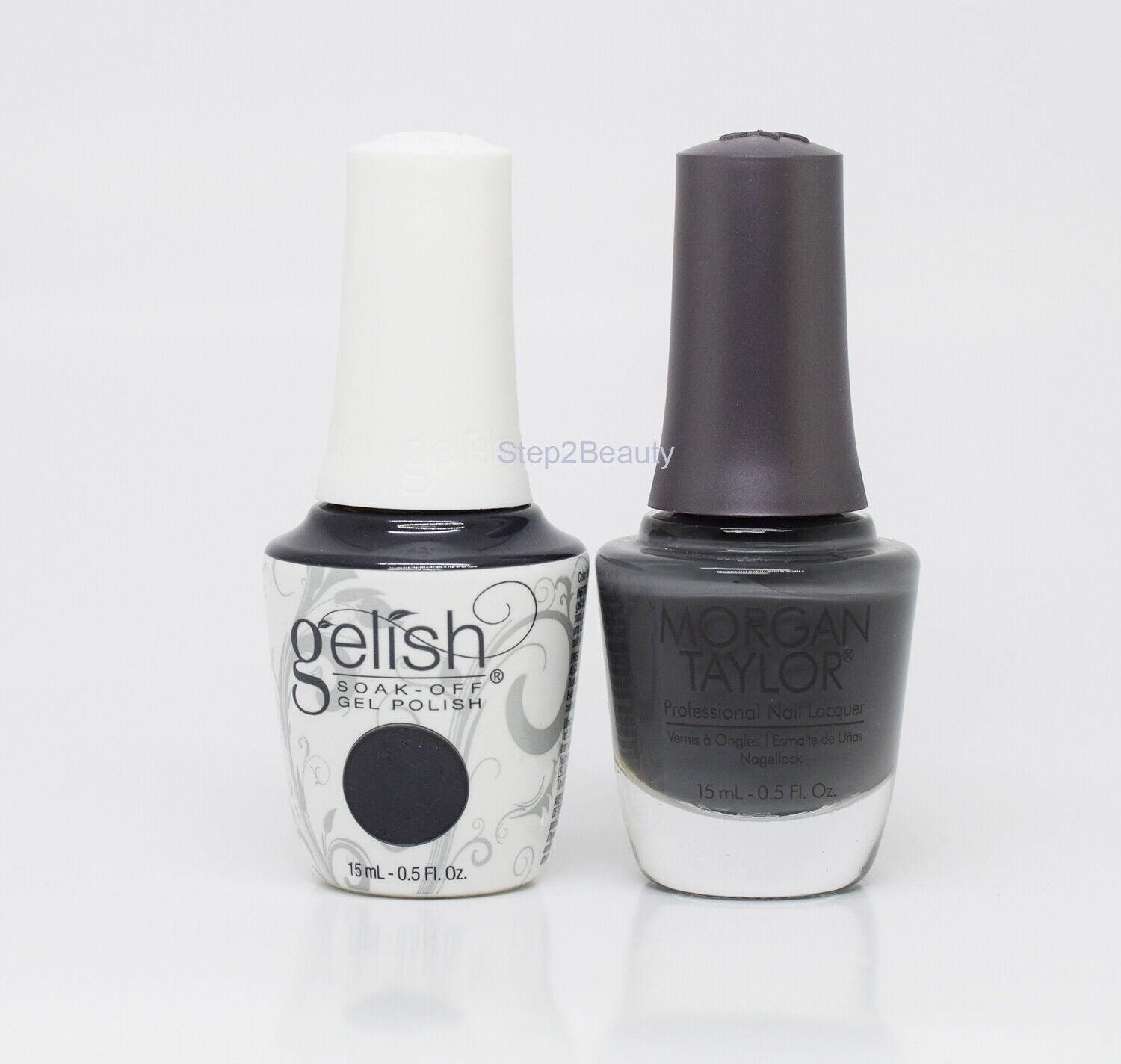Gelish DUO Soak Off Gel Polish + Morgan Taylor Nail Lacquer #879 Fashion Week