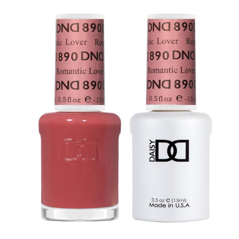 DND Gel Polish & Matching Nail Lacquer #890 Romantic Lover