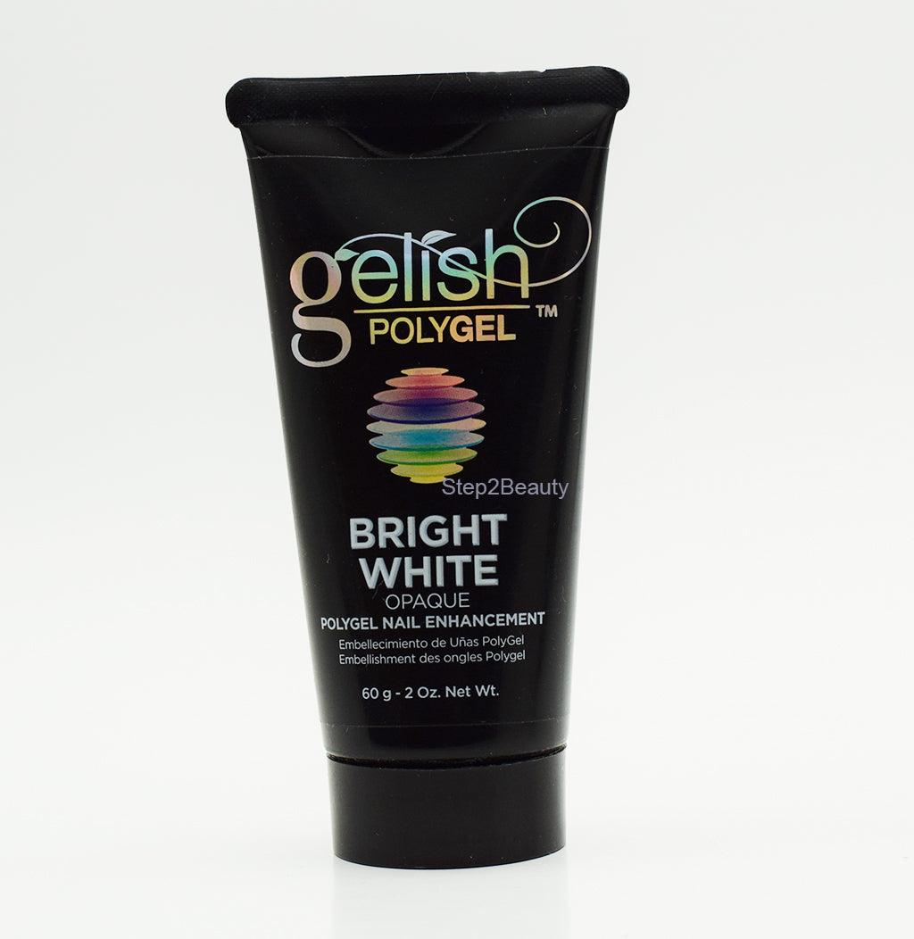Gelish Polygel Nail Enhancement | Bright White Opaque 2 oz