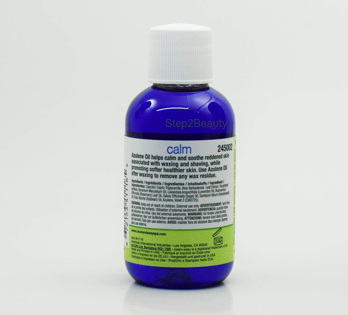 Clean+Easy Post Waxing Treatment CALM AZULENE OIL 2 oz