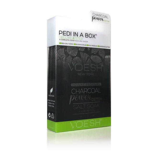 VOESH Pedi In A Box Deluxe 4 Step | CHARCOAL POWER DETOX