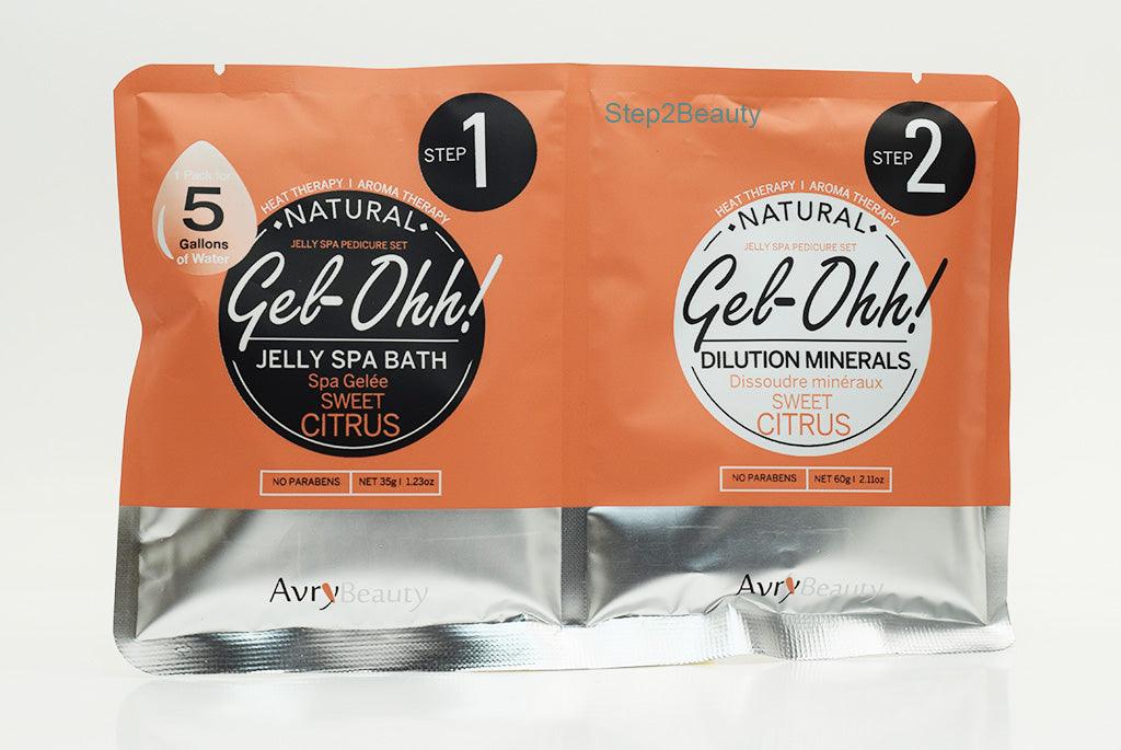Avry Jelly Spa Pedicure Foot Bath | Sweet Citrus 30 Sets