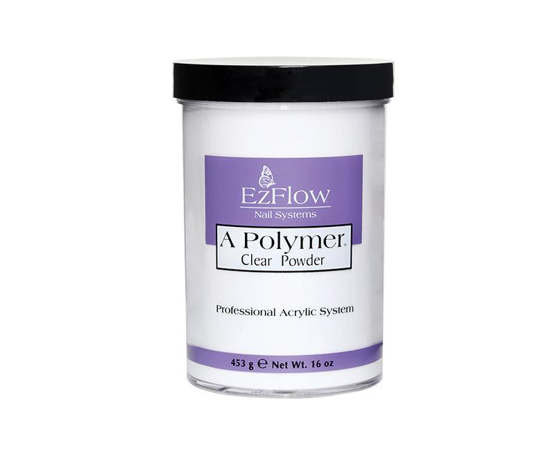 Ezflow Acrylic Powder A Polymer | 16 oz Clear
