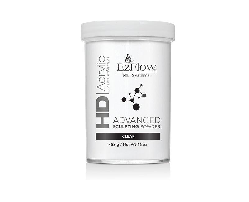 EzFlow HD Acrylic advanced Sculpting Powder | 16 oz CLEAR