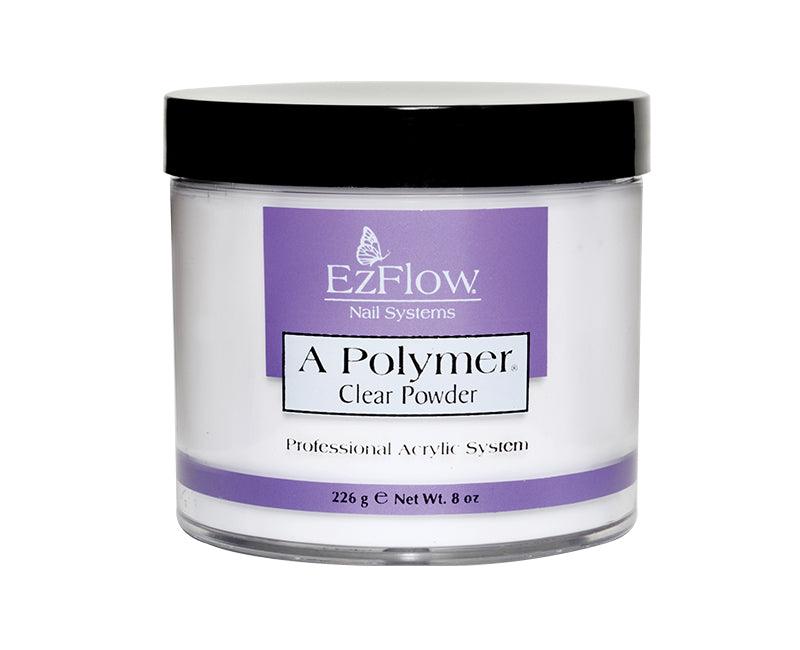 Ezflow Acrylic Powder A Polymer - 8 oz Clear