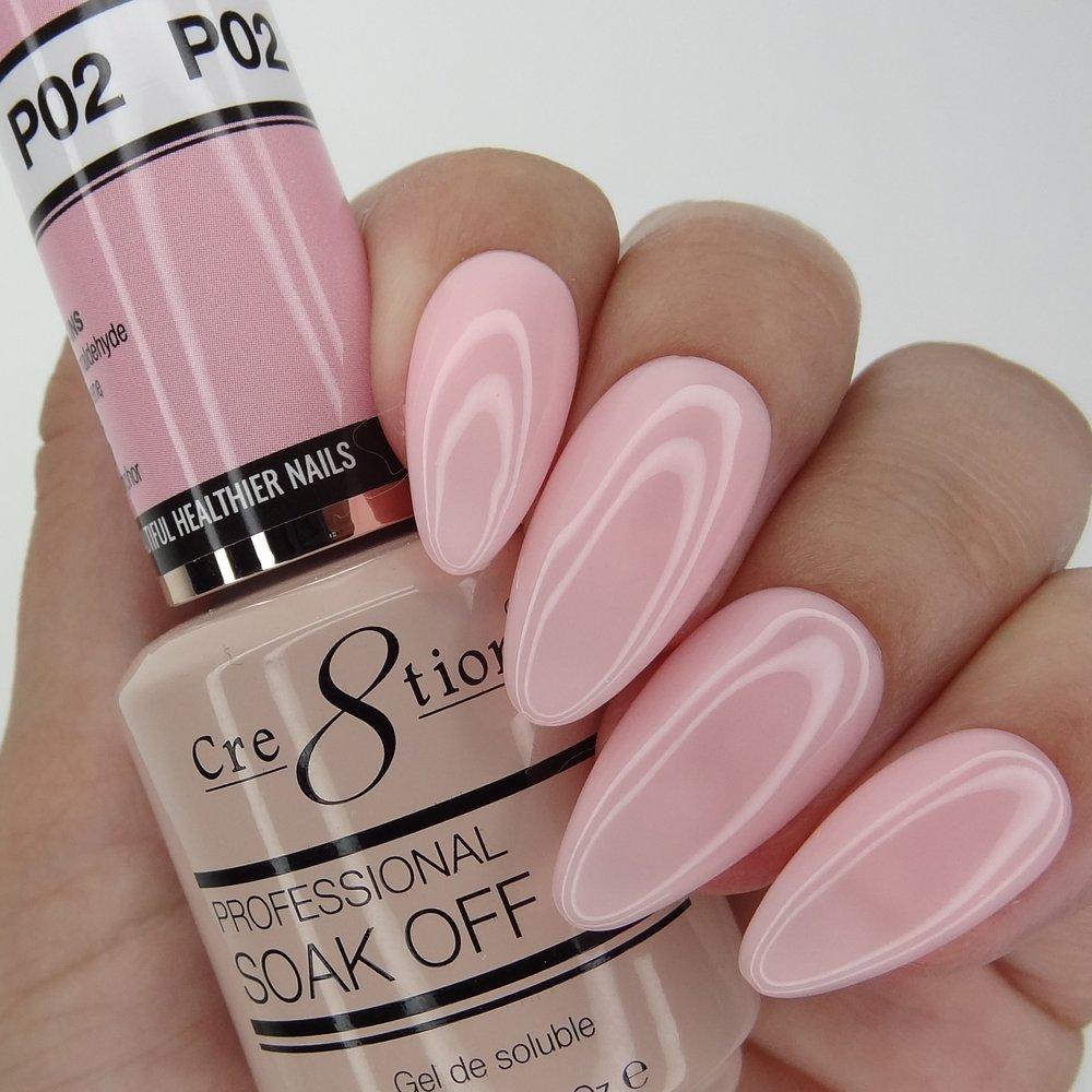 Cre8tion Soak Off Gel French Collection 0.5 Oz - P02 Sweet Pink