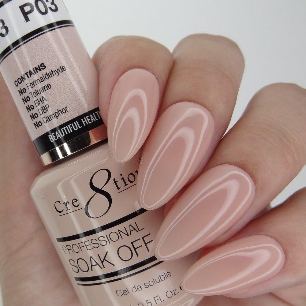Cre8tion Soak Off Gel French Collection 0.5 Oz - P03 Precious Pink