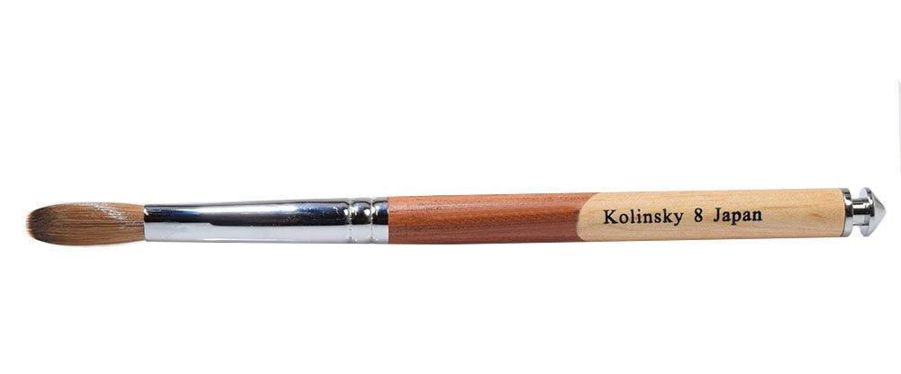 Acrylic Nail Brush Kolinsky | Sakura 2 Tone handle CRIMPED Size #08