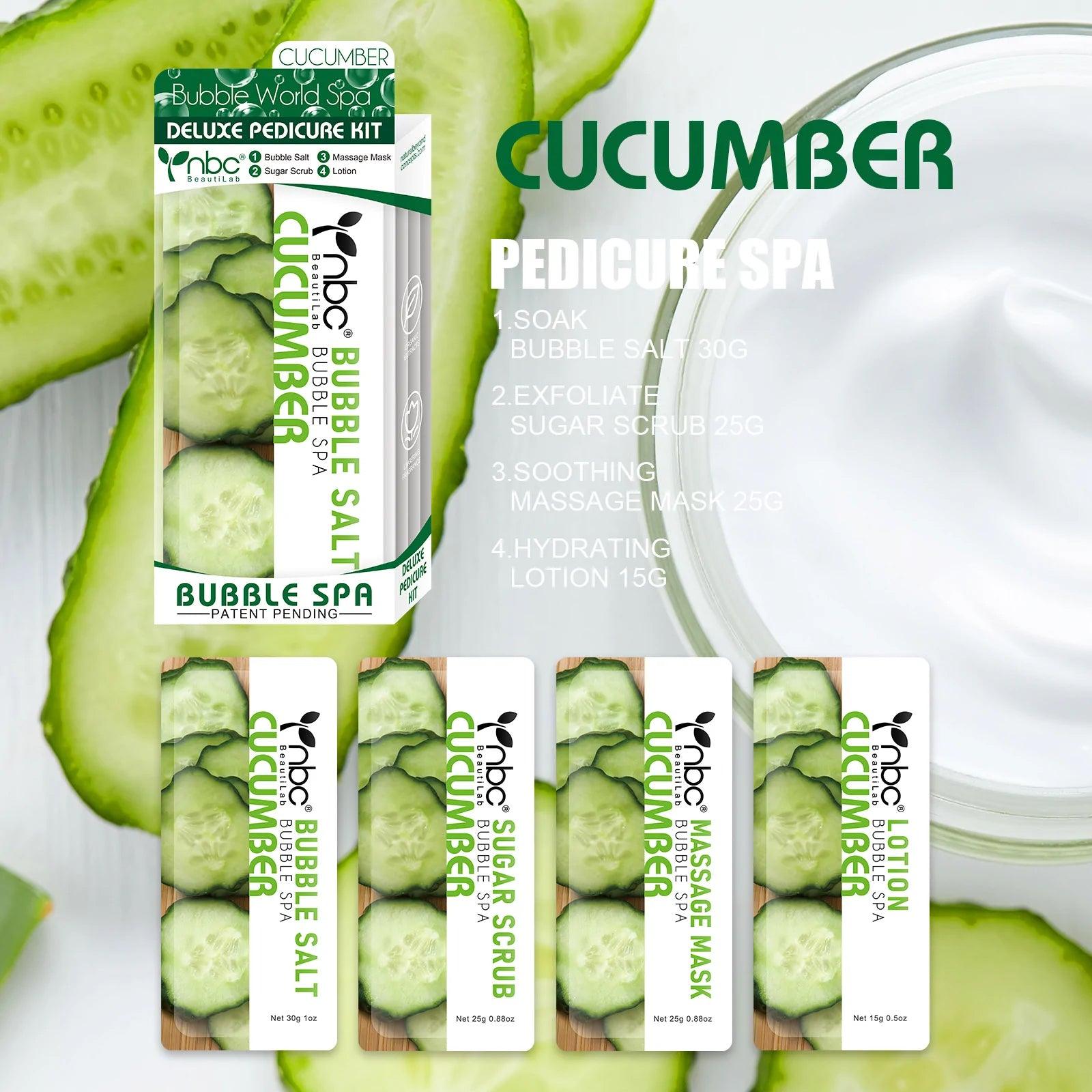 nbc Bubble Spa Pedicure 4 Step Kit - Cucumber