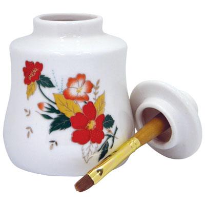 Large Cuticle Oil Jar with Brush DL-C251
