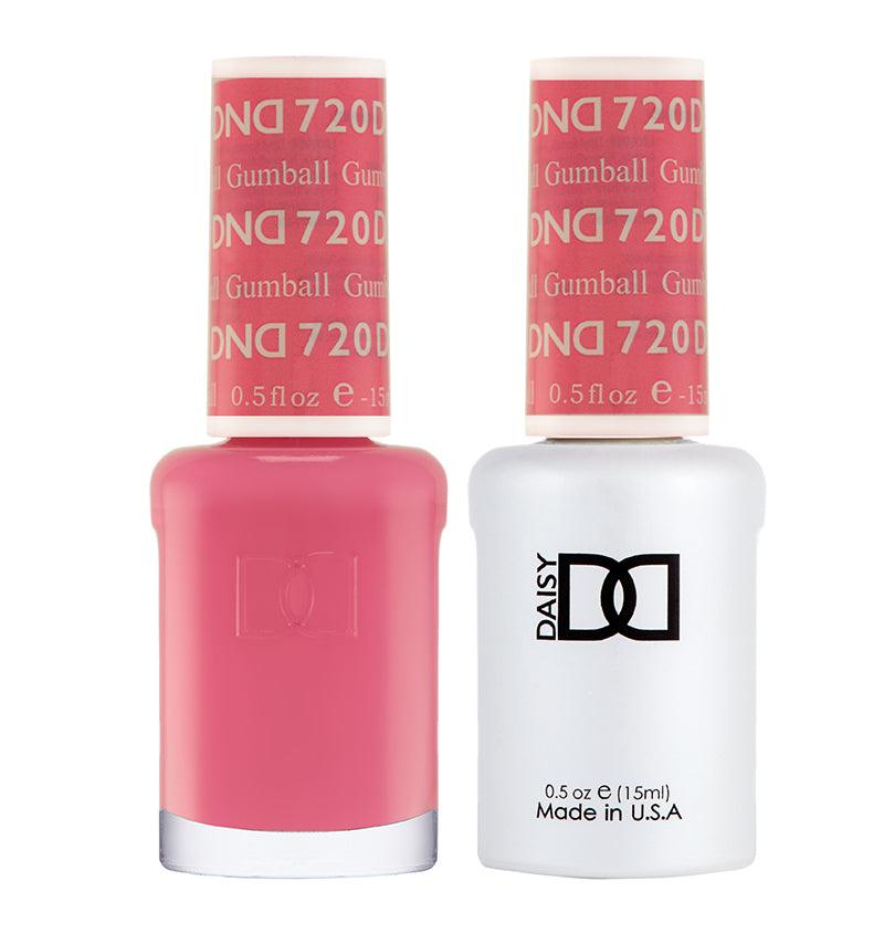 DND - Soak Off Gel Polish & Matching Nail Lacquer - #720 Gumball