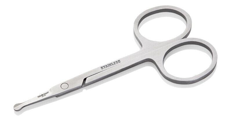 NGHIA Stainless Steel Rounded Tip Eyebrow Scissors ES-04