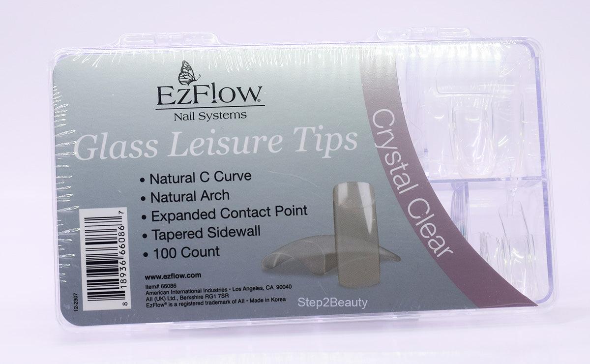 EzFlow Natural C Curve - Glass Leisure Tips #66086