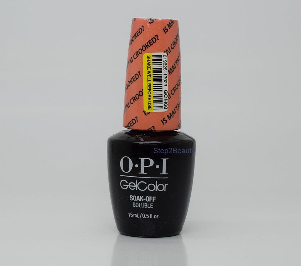 OPI Soak Off Gel Polish 0.5 Oz - GC H68 Is Mai Tai Crooked?