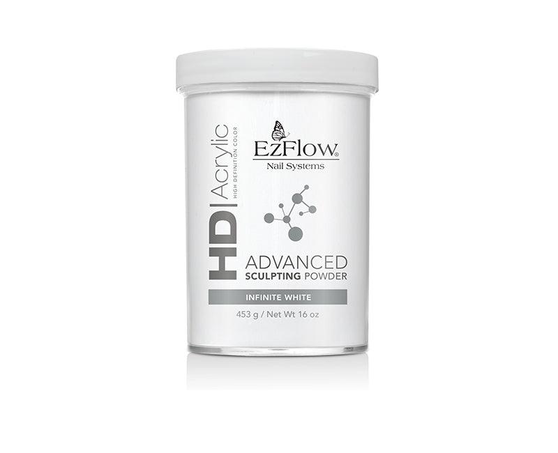 EzFlow HD Acrylic advanced Sculpting Powder | 16 oz INFINITE WHITE