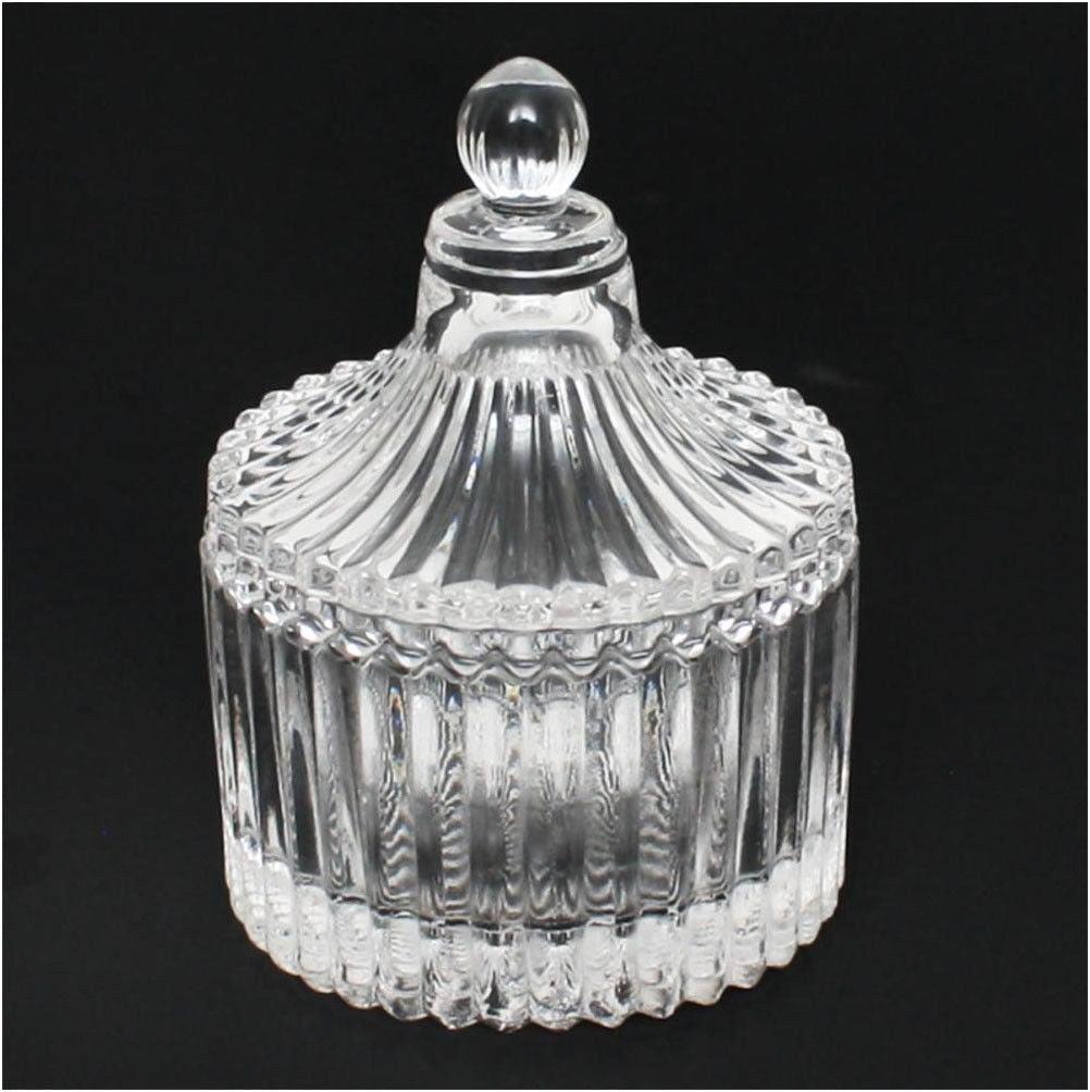 Vintage glass Jar & Cup with glass lid | 80ml | 2.67 fl oz