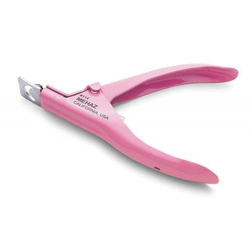 Mehaz Nail Tip Cutter | Cuts Without Cracking & Leaves Smooth Edges - PINK
