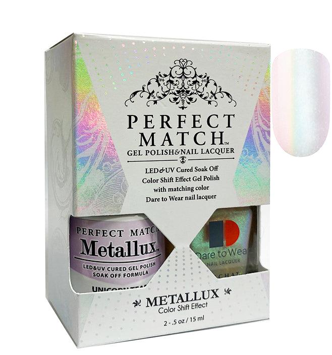 LeChat Perfect Match Metallux Gel Polish + Nail Lacquer #MLMS07 Unicorn