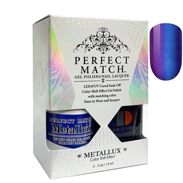 LeChat Perfect Match Metallux Gel Polish + Nail Lacquer #MLMS08 Narwhal