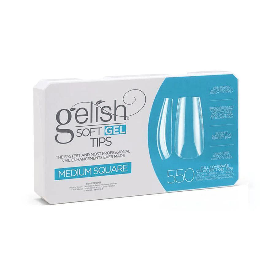 Gelish Soft Gel Tips - Medium Sqaure 550ct
