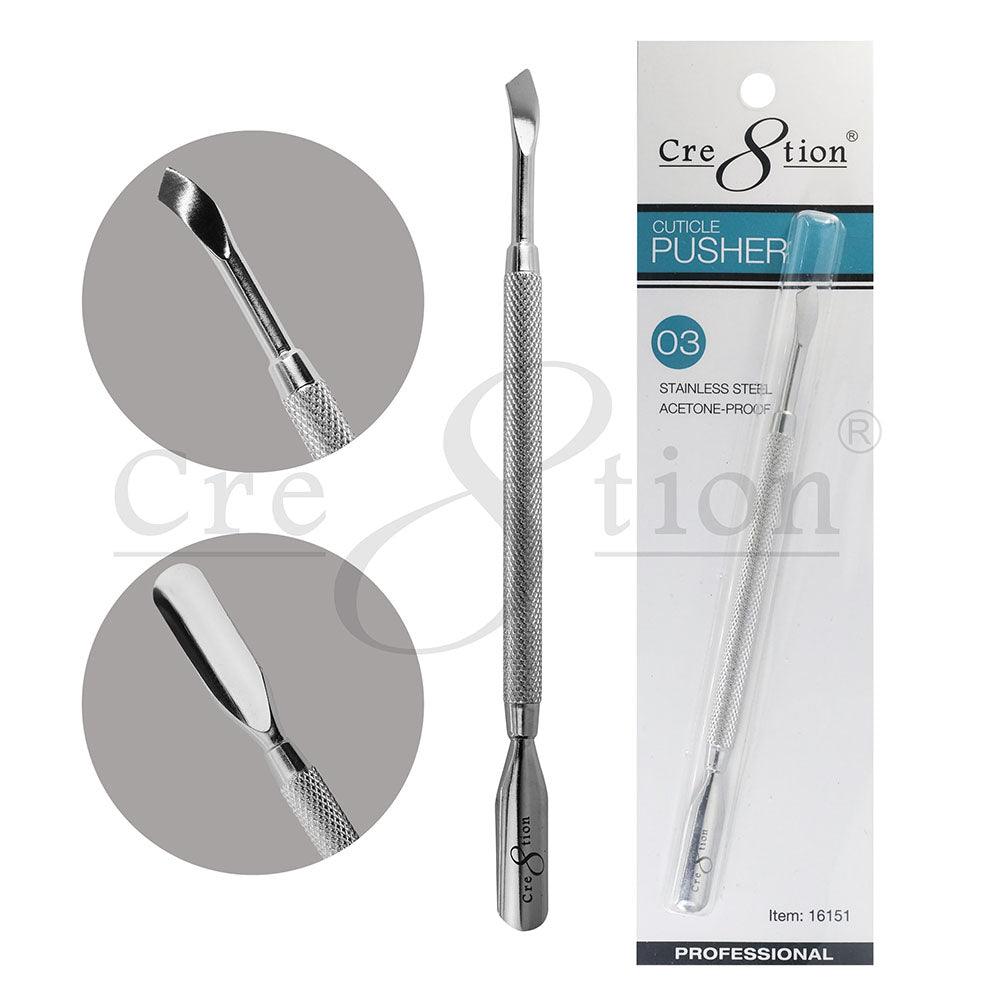 Cre8tion Stainless Steel Cuticle Pusher - P03