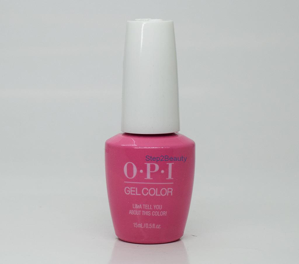 OPI Soak Off Gel Polish 0.5 Oz - GC P30 Lima Tell You About This Color