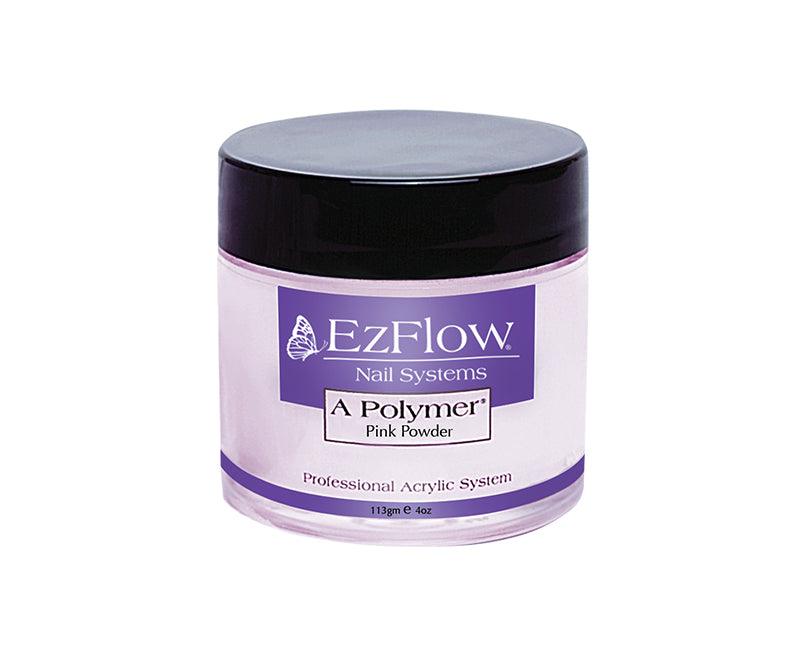 Ezflow Acrylic Powder A Polymer - 4 oz Pink