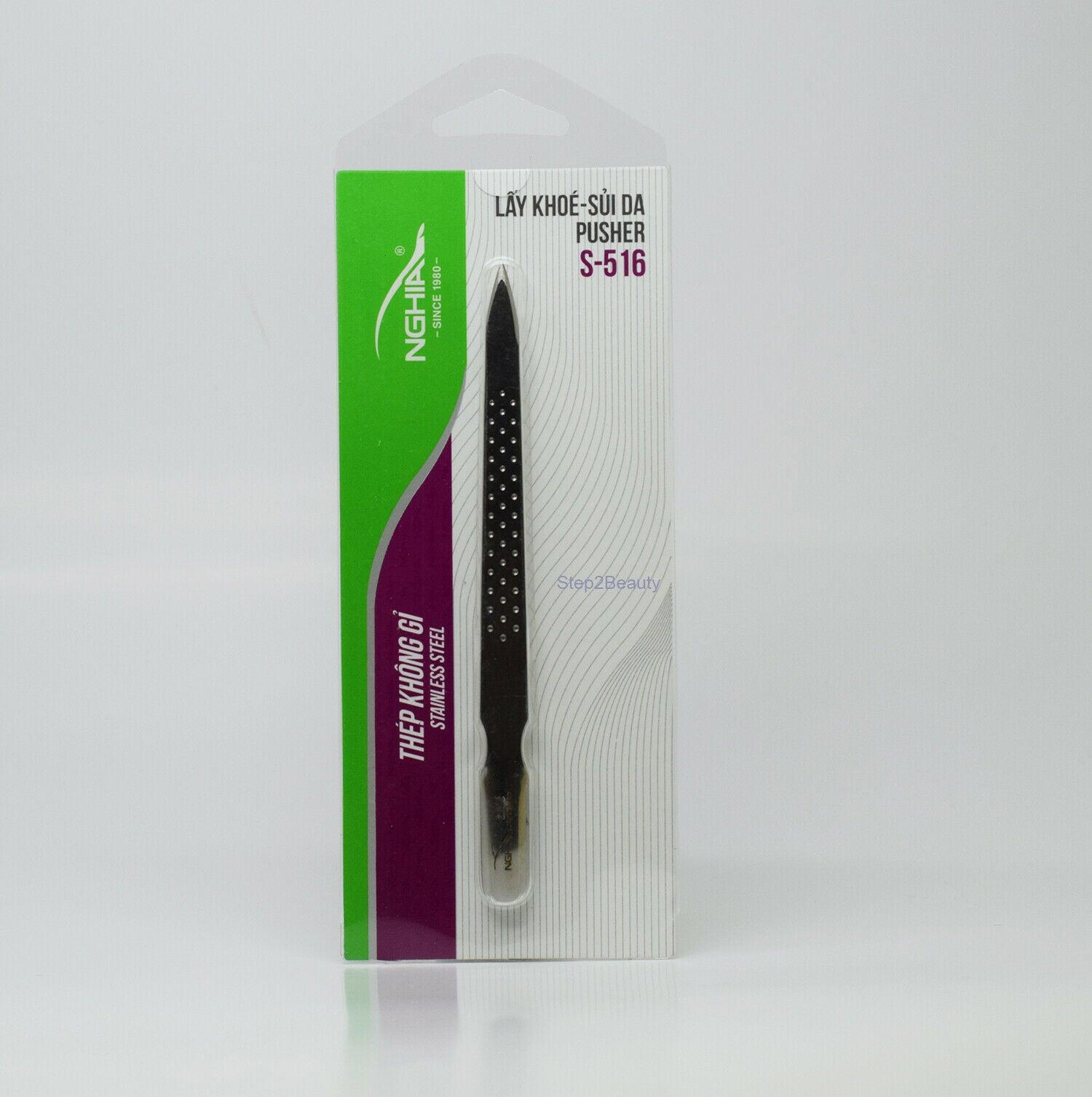 NGHIA Stainless Steel Cuticle Pusher S-516