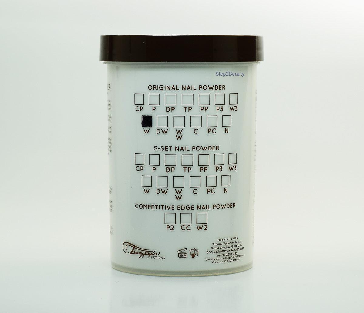 Tammy Taylor  Acrylic Nail Powder Polymer Original  - W - White 14.75 oz