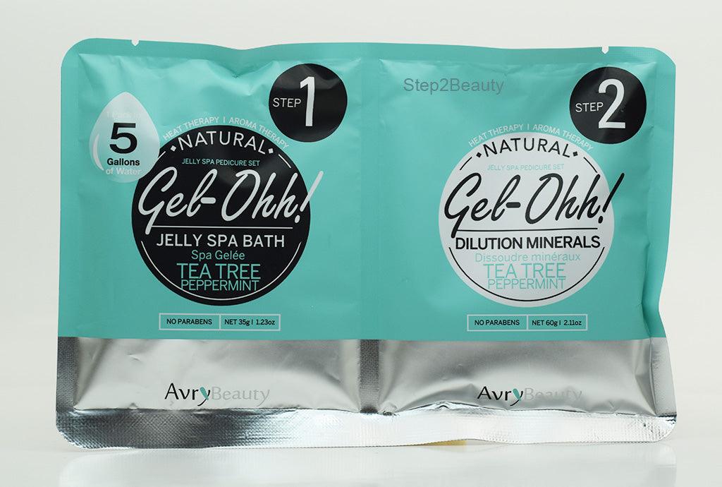 Avry Jelly Spa Pedicure Foot Bath | Tea Tree & Peppermint 30 Sets