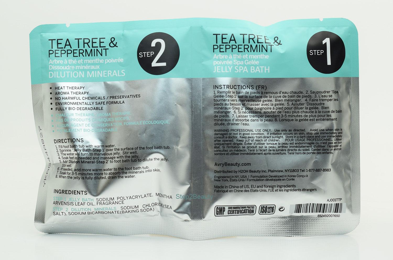Avry Jelly Spa Pedicure Foot Bath | Tea Tree & Peppermint