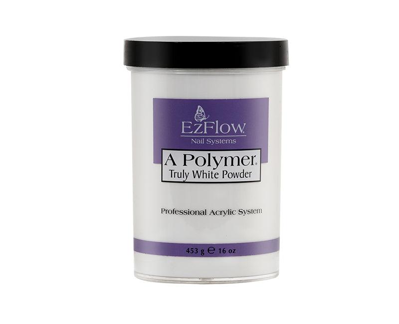 Ezflow Acrylic Powder A Polymer - 16 oz Truly White