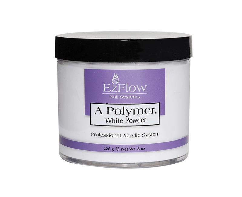 Ezflow Acrylic Powder A Polymer | 8 oz White