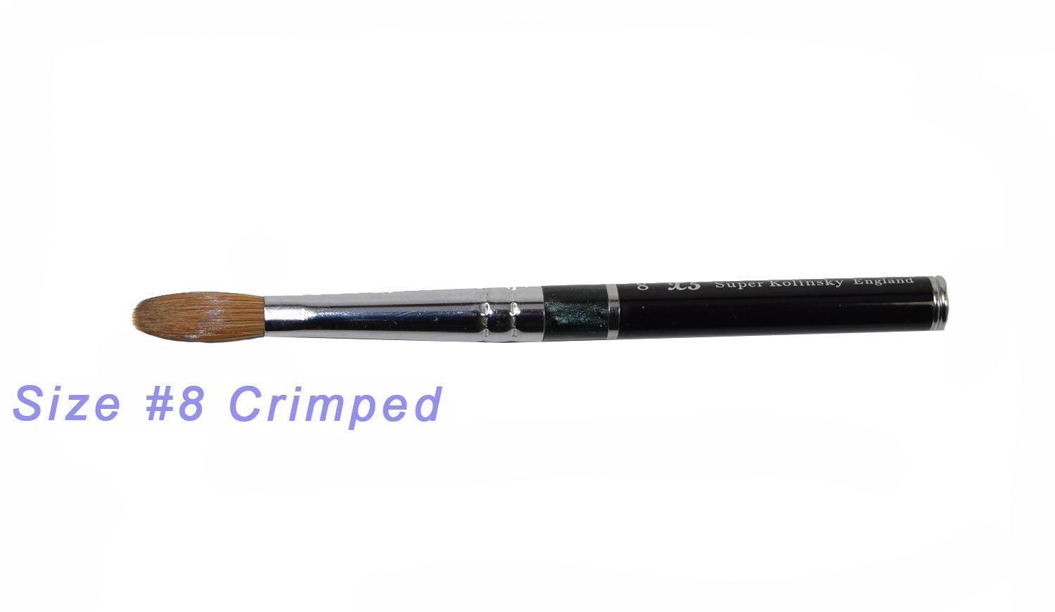 Acrylic Nail Brush | X5 Crimped Size #08