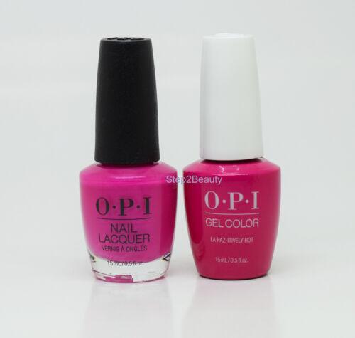 OPI Duo Gel + Matching Lacquer A20 La Paz-itively Hot