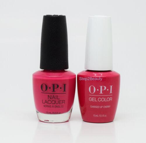 OPI Duo Gel + Matching Lacquer B35 Charged Up Cherry