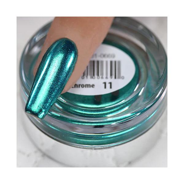 Cre8tion Chrome Nail Art Effect Powder 1g - #11 Turquoise Chrome