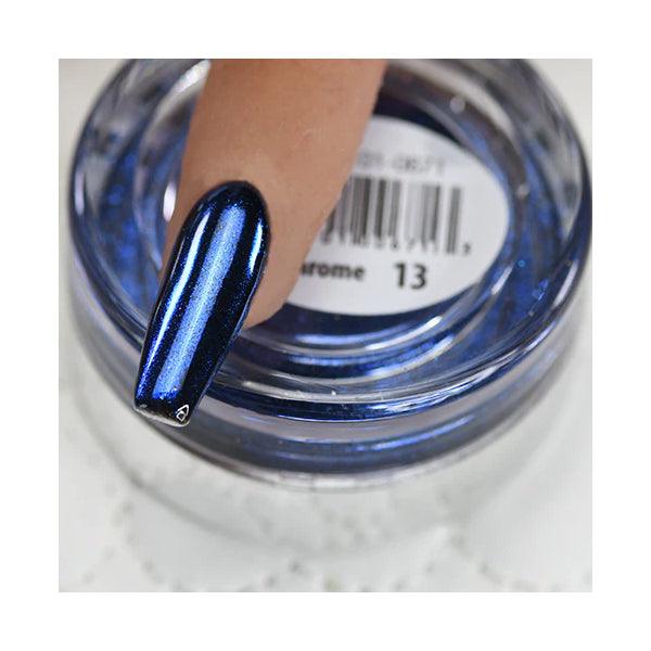 Cre8tion Chrome Nail Art Effect Powder 1g - #13 Deep Blue Chrome