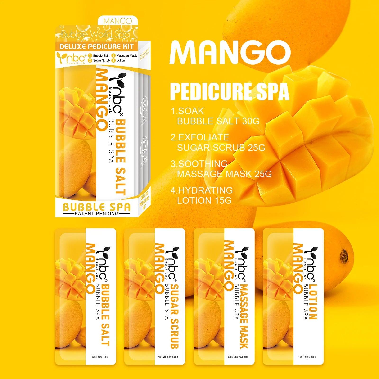 nbc Bubble Spa Pedicure Kit 4 Step - Mango (Pack of 50 Kits)
