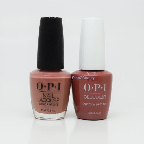 OPI Duo Gel + Matching Lacquer E41 Barefoot In Barcelona