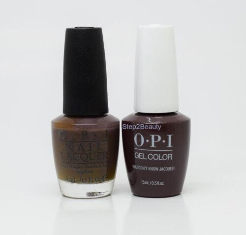 OPI Duo Gel + Matching Lacquer F15 You Don't Know Jacques!