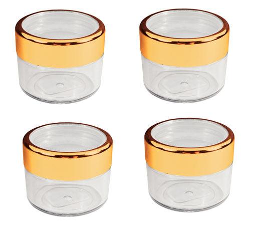 FantaSea Twist Cap Jar with Gold Rim FSC397 (Pack of 4)