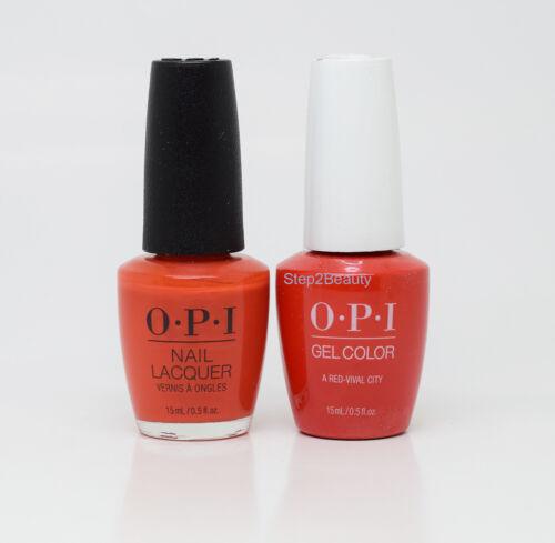 OPI Duo Gel + Matching Lacquer L22 A Red-Vival City
