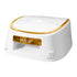 Cre8tion Cordless Rechargable LED Lamp White with Gold Rim