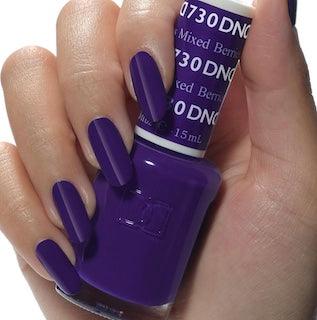 DND - Soak Off Gel Polish & Matching Nail Lacquer - #730 Mixed Berries